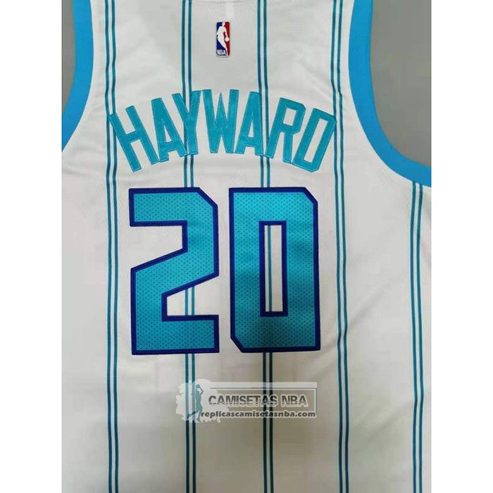 Camiseta Charlotte Hornets Gordon Hayward Association 2020-21 Blanco